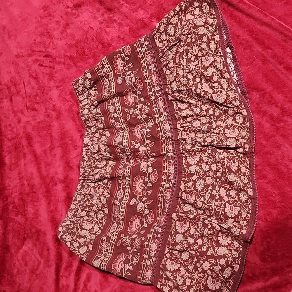 Boho mini skirt